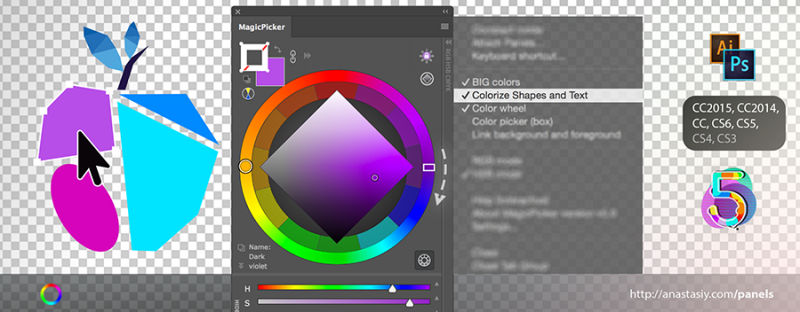 Change Fill & Stroke colors with MagicPicker