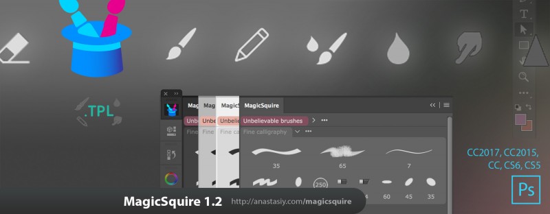 MagicSquire 1.2: Tool presets organization in Photoshop