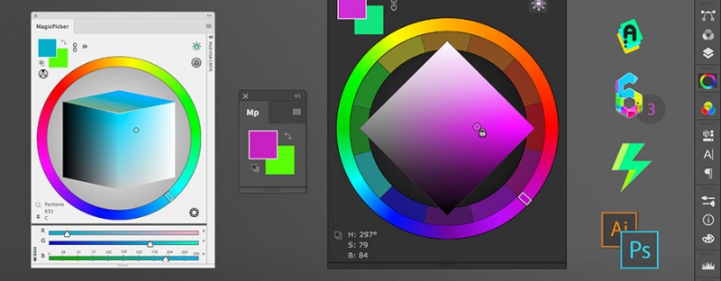 MagicPicker 6.3 - professional color wheel panel