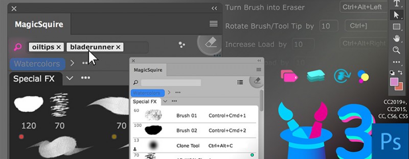 MagicSquire 3.1 for Adobe Photoshop: Brush Tags improved, Collections speeded up, more