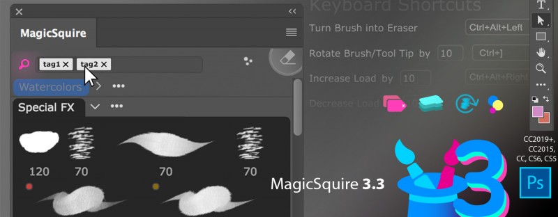 MagicSquire professional brush manager update 3.3