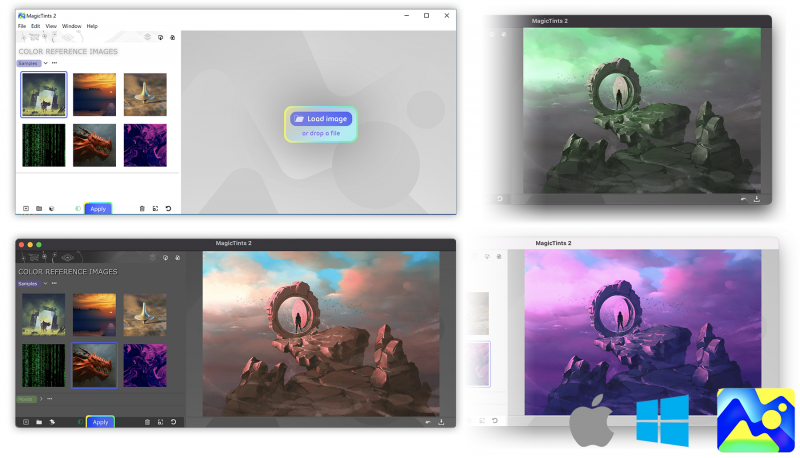 MagicTints Desktop - color match images on Mac & Windows