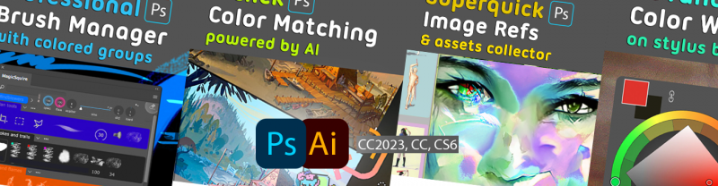 Upgrade your creativity! Massive update of all panels, Full Adobe CC 2023 support